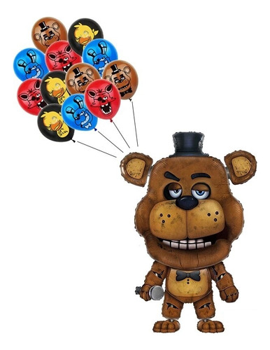 13 Globos Fnaf Five Nights At Freddys Cumpleaños Globifiesta