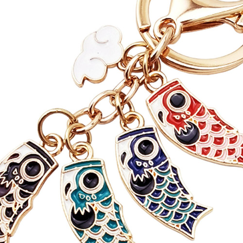 2 Llavero Con Colgante De Koi, Llavero Con Dijes, Llavero