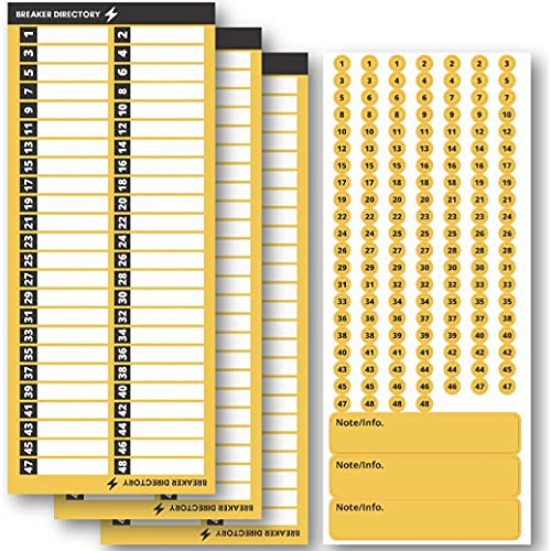 Etiqueta De Directorio De Interruptor De Circuito Panel...