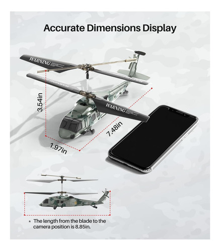 Helicóptero Militar Syma Rc S54h Para Niños Hold De Altitud