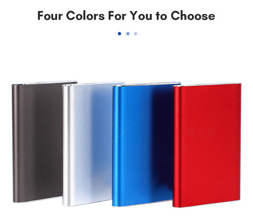 Disco Duro Portátil Usb 3.0 De 2 Tb, Disco Duro Móvil De 2,5