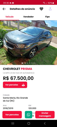 Chevrolet Prisma 1.4 Ltz Aut. 4p