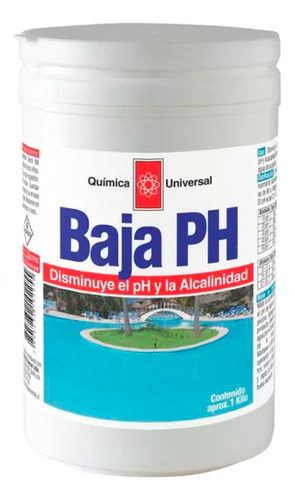 Baja Ph Para Piscinas 1 Kg Quimica Universal