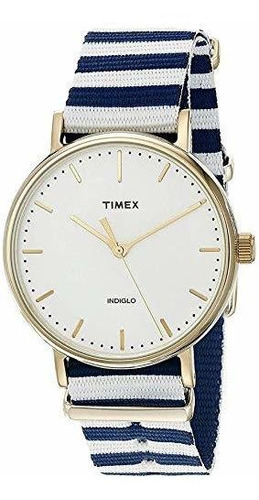 Reloj Timex Tw2p91900 Fairfield 37 Para Mujer, De Color Azul