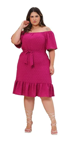 Vestido cor sale uva curto
