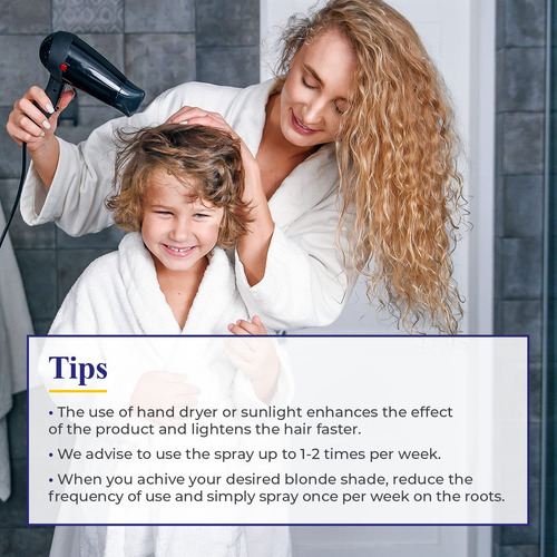 Spray Clareador De Cabelo Intea Camomila Para Crianças 100ml