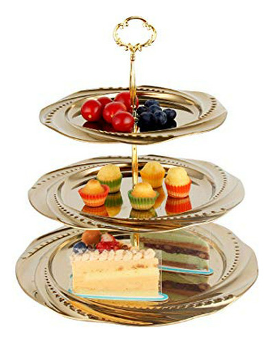 Bandeja - 3 Tiered Serving Stand -stainless Steel Cake Stand