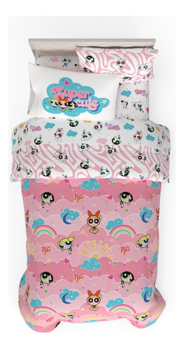 Franco Collectibles Powerpuff Girls Bedding - Juego De Edred