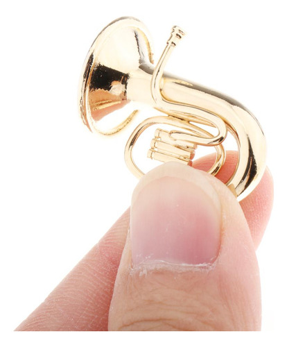 Miniatura De Metal Tuba Mini Modelo De Móveis De Boneca