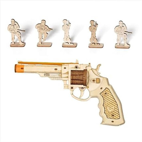 Rompecabezas De Madera 3d, Banda De Goma, Modelo De Arma, Ki
