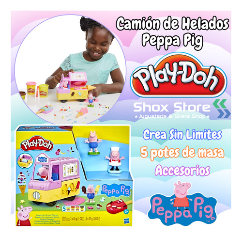 Camion Helados Peppa Pig Play Doh Masa Accesorios Plastilina