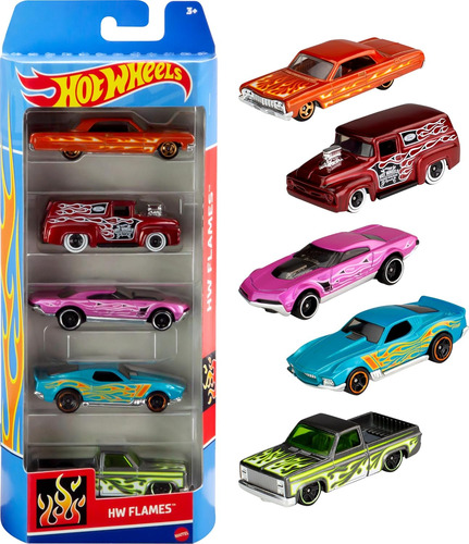 Hot Wheels Set De 5 Autos Básicos Modelo Pude Variar