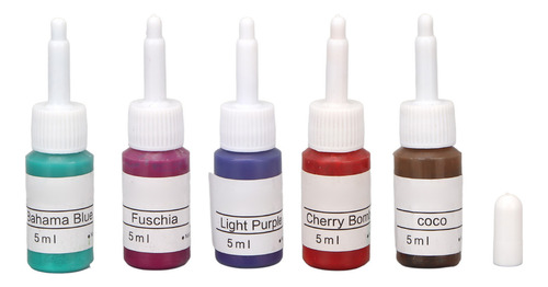 Pigmentos Para Tatuajes Brillantes Lavables 10 Colores