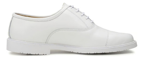 Zapato De Vestir Gala Uniforme Blanco Cuero Kallucci