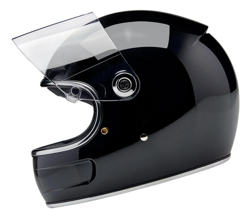 Casco Para Moto Biltwell Gringo Sv E Talla Xl Color Negro 37