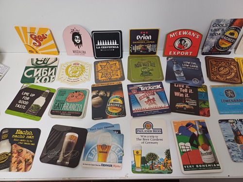7k Posavasos 165 Cerveza Colección Vintage De Todo El Mundo