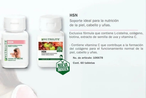 Hsn Nutrilite Amway - Unidad a $650