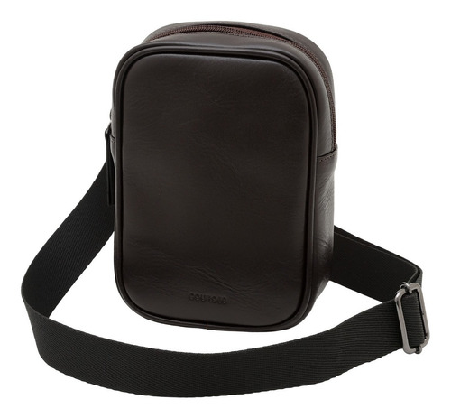 Bolsa Masculina Shoulder Bag De Couro Bovino Couro50 Araçá