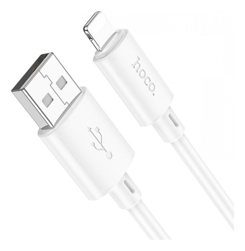 Cable Hoco X88 Gratified Usb A Lightning Ip 1m 2.4a Blanco