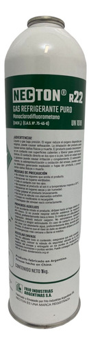 Lata Garrafa Gas Refrigerante R22 Necton 1kg Aire Aco/split