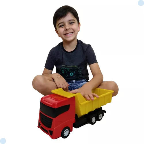 Caminhão Brinquedo Caçamba Basculante oferta presente