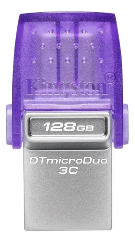 Pendrive Kingston Datatraveler Microduo 3c 128gb 3.2 Gen 1