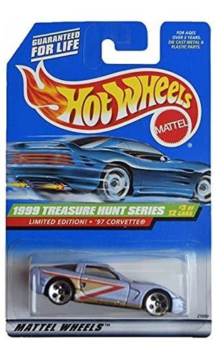 Diecast Hotwheels '97 Corvette, 1999 Treasure Hunt Mm2j3