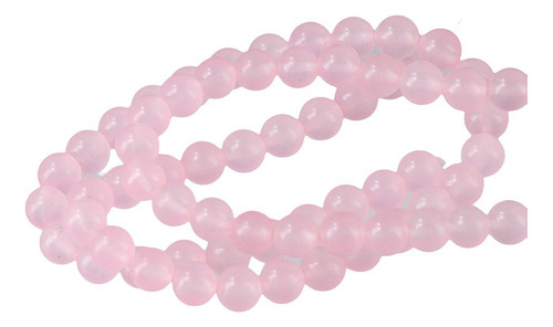 Perlas De Piedras Preciosas, Cuentas Sueltas De Cuarzo Rosa