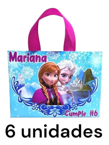 Bolsa Para Dulces O Piñata Personalizadas Frozen 6unidades