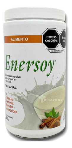 Malteada Enersoy Proteína De Soya Natural 500 G Vitaminas