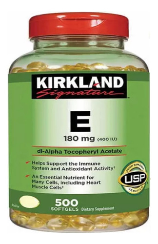 Vitamina E Kirkland 500 Caps 