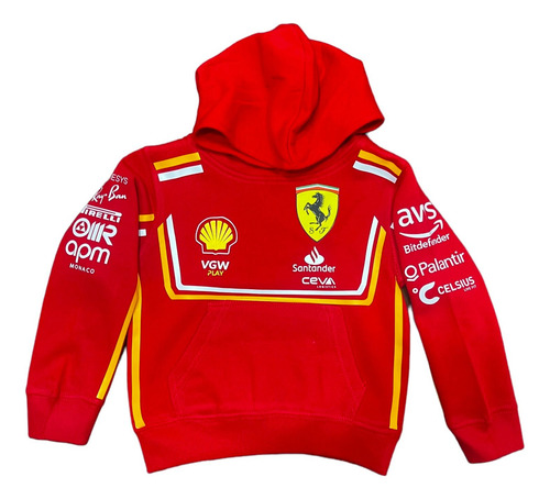 Poleron Ferrari 2024. Regalo Niño