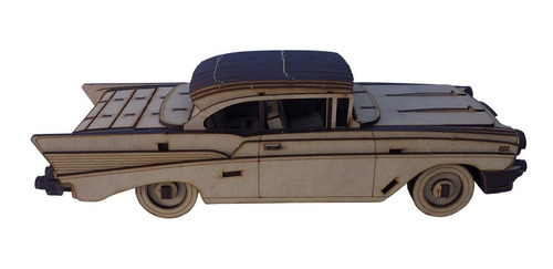 Imagen 6 de 9 de Rompecabezas 3d Auto Chevrolet Bel Air 1957 Maqueta