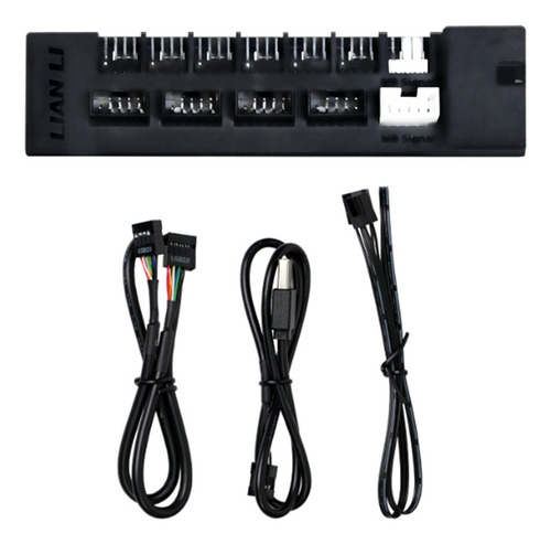 Hub Interno Lian Li Edge Preto 4 Portas Usb 2.0/6 Porta Pwm