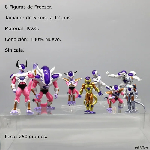 8 Figuras Freezer. 5 A 12 Cms. Dragon Ball Z. Goku Frezzer.