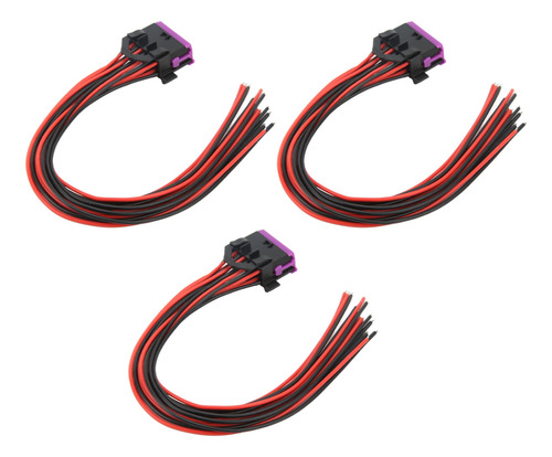 3 Peças De Cabos De Conector Fêmea Obd2 De 16 Pinos 30 Cm J1