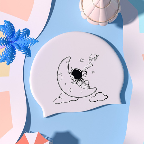 Boné De Natação, Desenho Animado, Astronauta, Chapéu De Merg