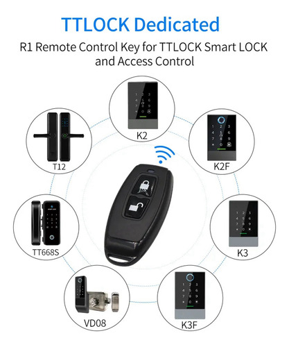 Llavero De Control Remoto Inalámbrico De 2.4 Ghz Para Ttlock