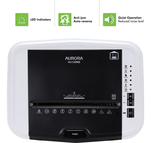 Aurora Au120mb 120-sheet Auto Feed High Security Micro-cut P
