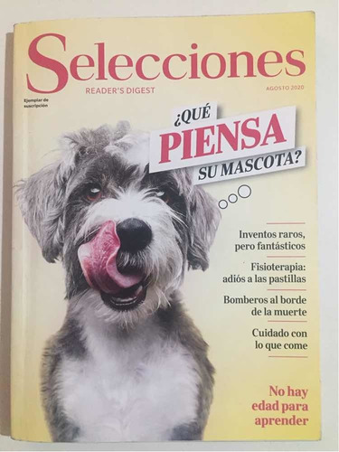 Revista Selecciones Agosto 2020 Qué Piensa Su Mascota