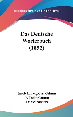 Libro Das Deutsche Worterbuch (1852) - Grimm, Jacob Ludwi...
