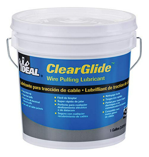 Ideal Clearglide Wire Pulling Lubricant, 1 Gallon Bucket