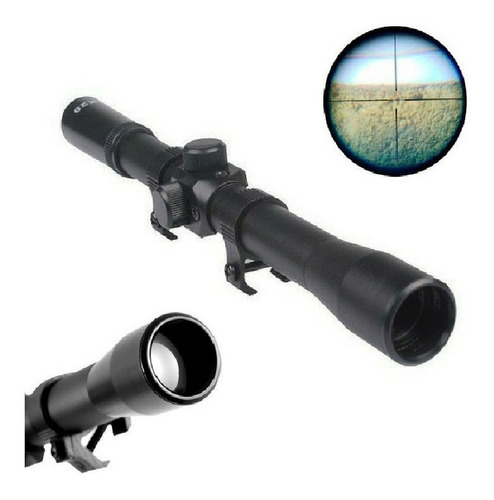 Luneta Mira 4x20 Com Suporte 11mm Paintball Sniper