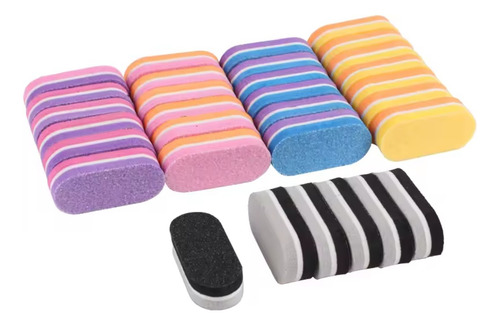 Mini Limas Para Uñas Pack 50pzs Colores Aleatorio