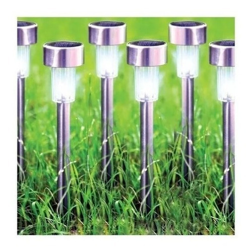 Imagen 1 de 1 de Kit 10 Focos Tipo Estacas Solares Jardin Quincho Patio Led