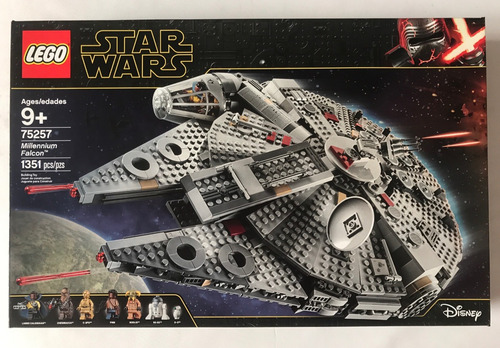 Halcon Milenario Lego 75257 Millenium Falcon 1351pz 7minifig (Usado)
