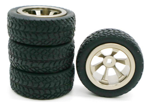 Pack De 2 Con 4x Crawler&wheel Tires 1.18 Para Wltoys 1:28