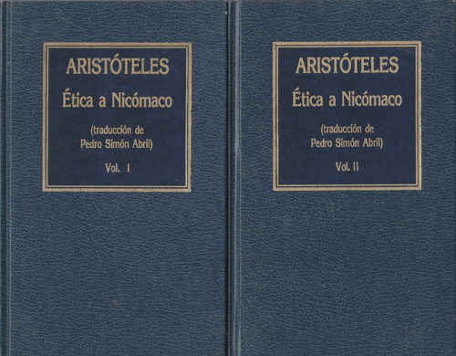 Etica A Nicomaco 2 Volumes Aristoteles 
