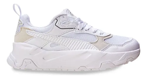 Tênis Casual Feminino e Masculino Trinity Puma Branco Geométrica 35 Br