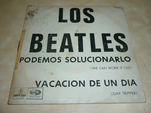 The Beatles Podemos Solucionarlo Simple 7 Con Tapa  Jcd055